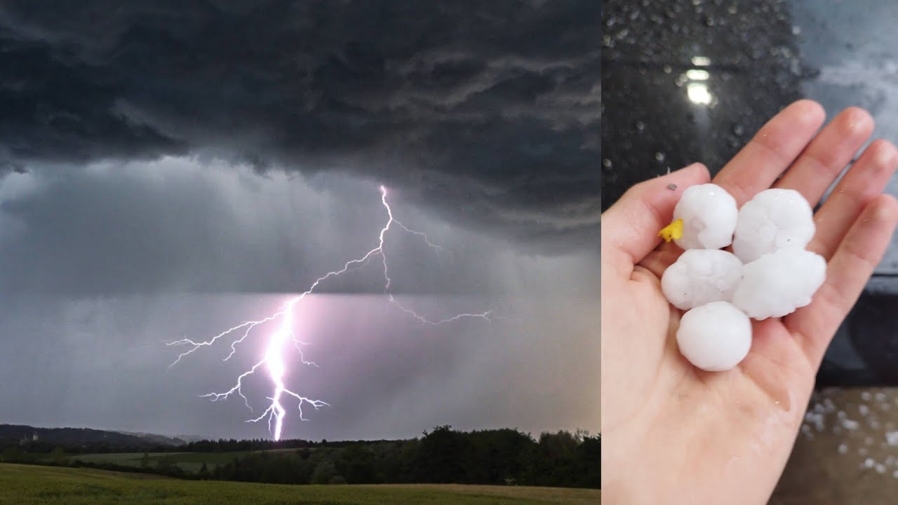 Superzelle mit Großhagel bei Zolling (Freising/BY) | 04.06.2025