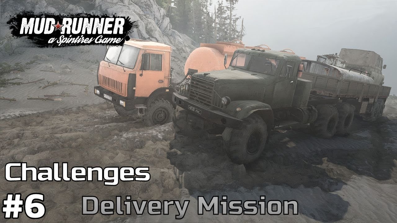 Delivery Mission [Part 1] - Spintires: Mud Runner Challenges [ep6]