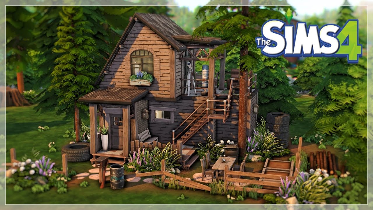 TINY WEREWOLVE SHACK 🌙💫| The Sims 4 Speedbuild | No CC