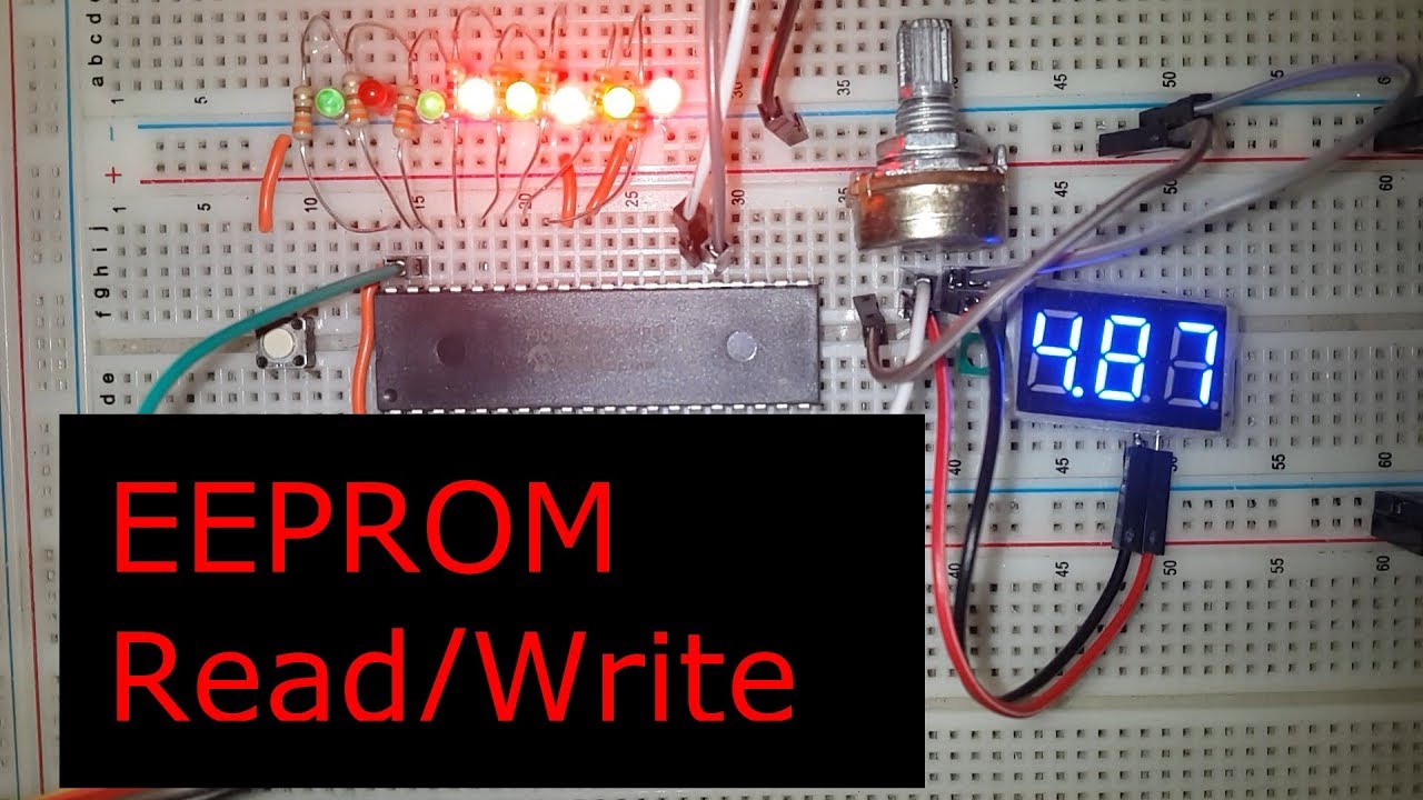 EEPROM Read/Write 🔴 PIC Microcontroller Programming Tutorial #9 MPLAB in C