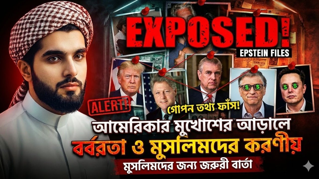 আমেরিকার মুখোশের আড়ালে চরম বর্বরতা! এপস্টাইন ফাইলস ও মুসলিমদের করণীয় | Rizwan Mahmud Khan 🚨