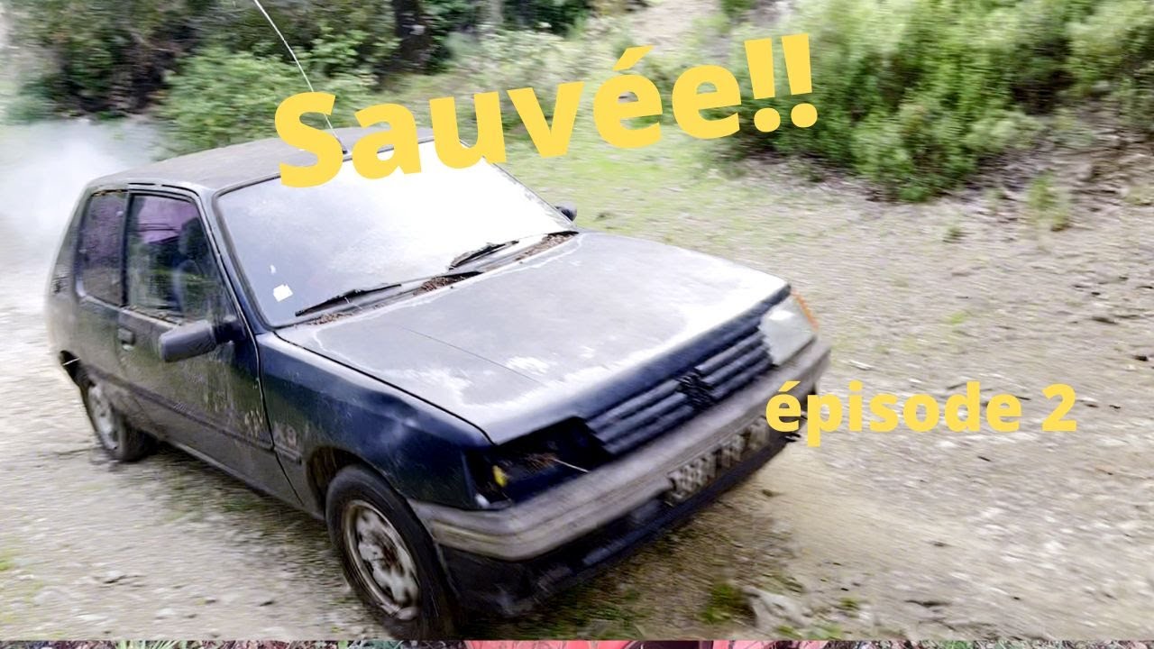 Sauvetage d'une 205XS abandonnée depuis 17ans. Elle sort de son tombeau comme une grande!