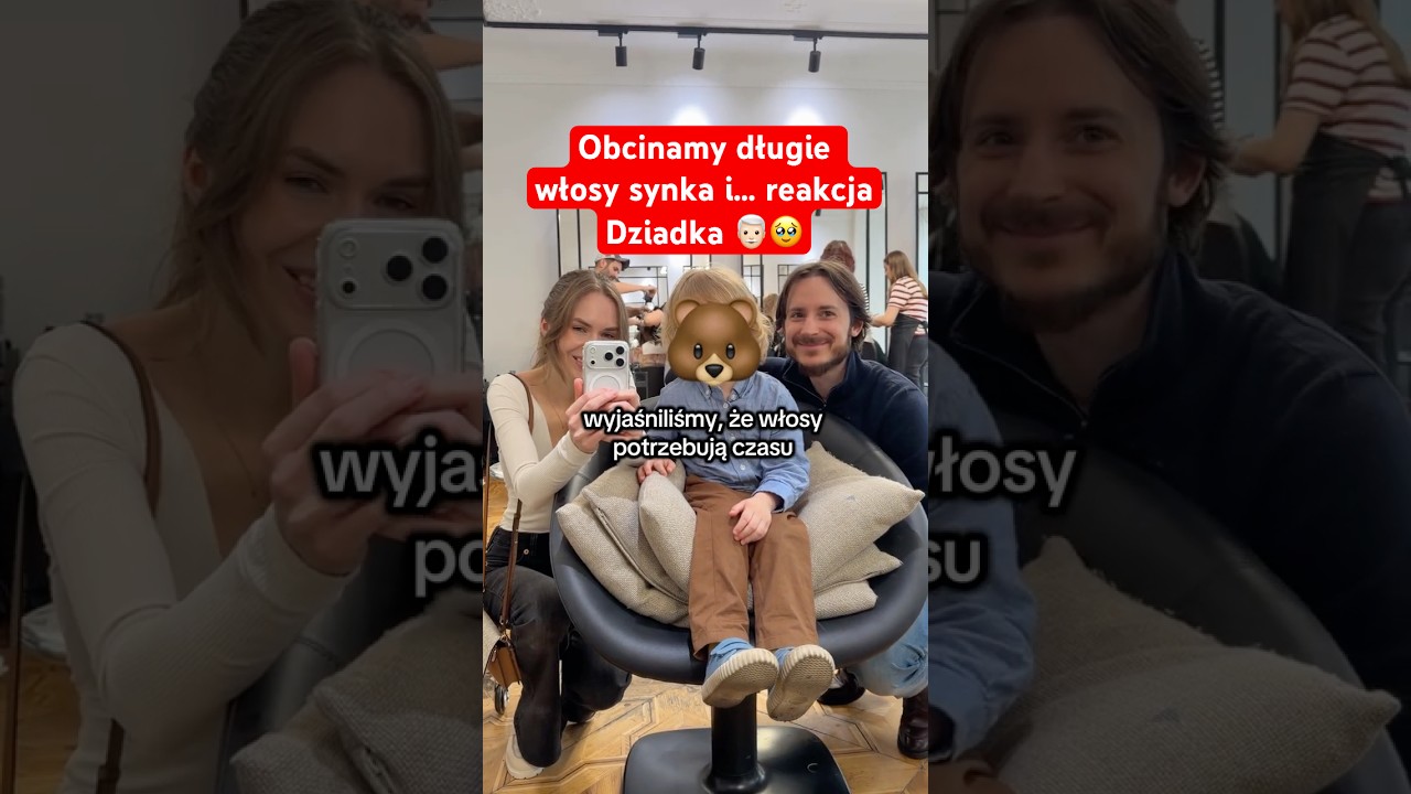 We cut our SON'S LONG hair 😭 Grandpa's reaction 👨🏻&zwj;🦳