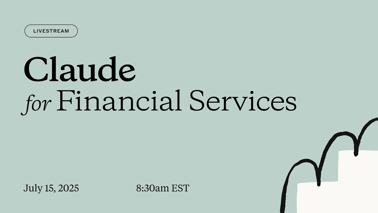 Claude for Financial Services Keynote