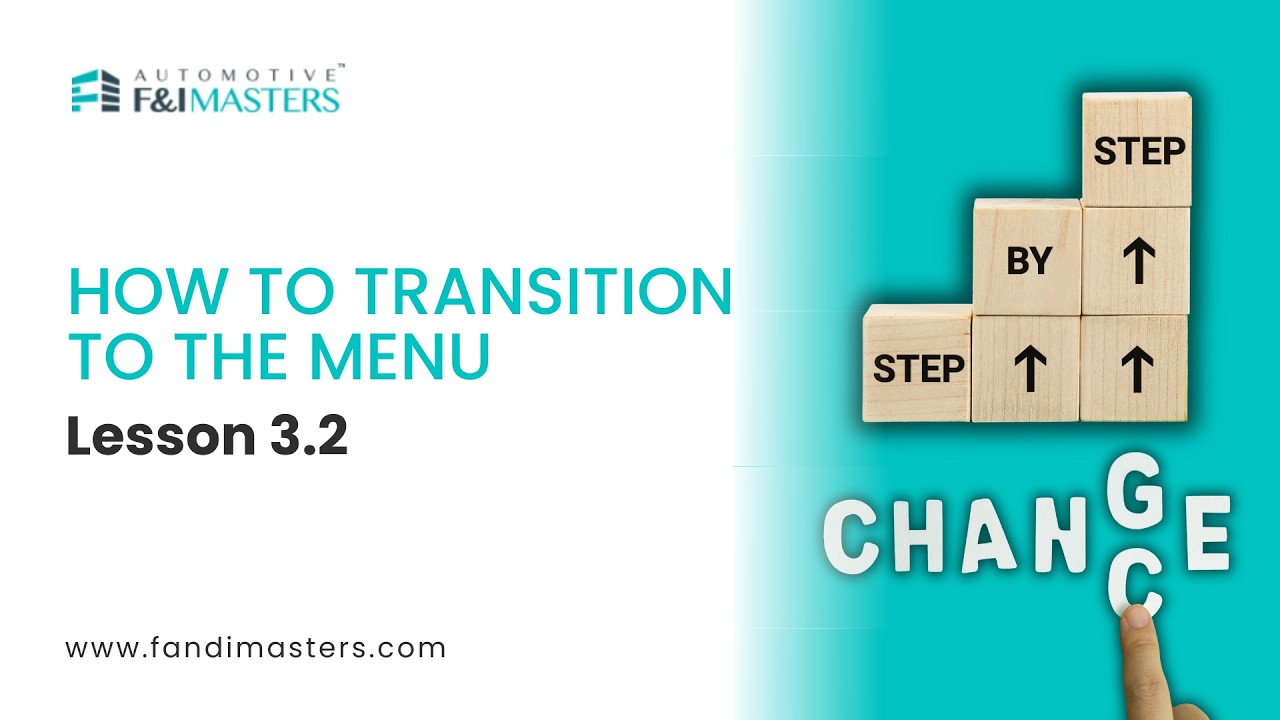 How to Transition to the Menu | Timing Is Power