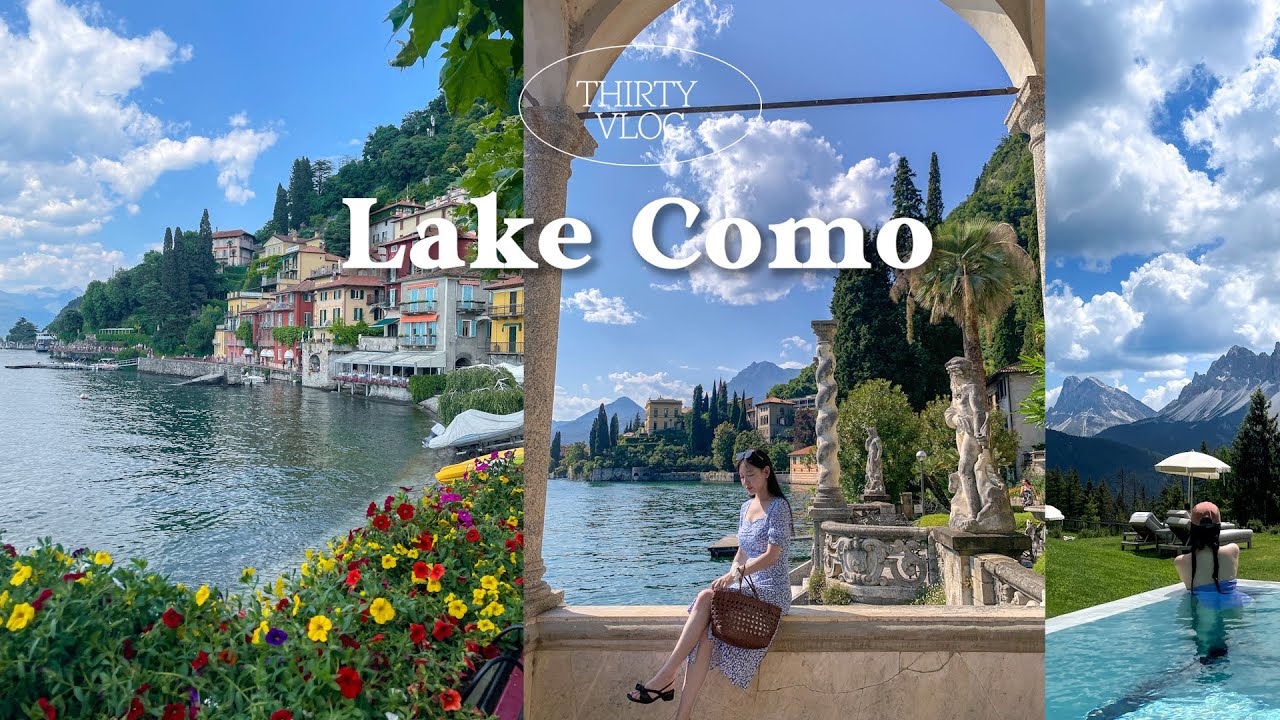 [4k/sub/🇮🇹] 이탈리아 꼬모 호수 여행/ 로맨틱한 호수 도시에서 보낸 하루 💐🌲/벨라지오/여행 브이로그/돌로미티 숙소/forestis/이탈리아여행/신혼부부