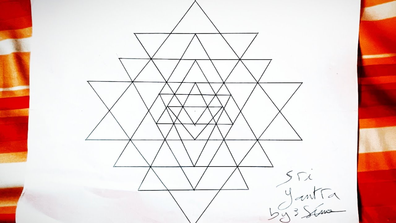 How To Draw Sri Yantra real time  2025 Step-by-Step Tutorial