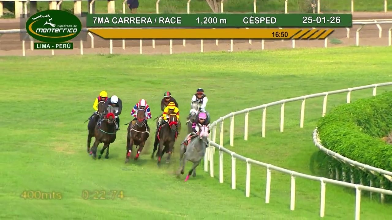 Hipódromo Monterrico - 7ma Carrera 25 Enero 26