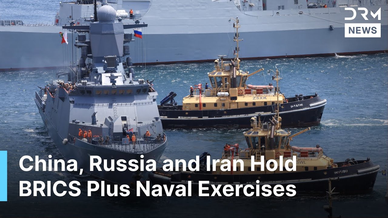 НЕИЗДАННОЕ ВИДЕО: Китай, Россия и Иран проводят военно-морские учения БРИКС+ в стратегически важн...