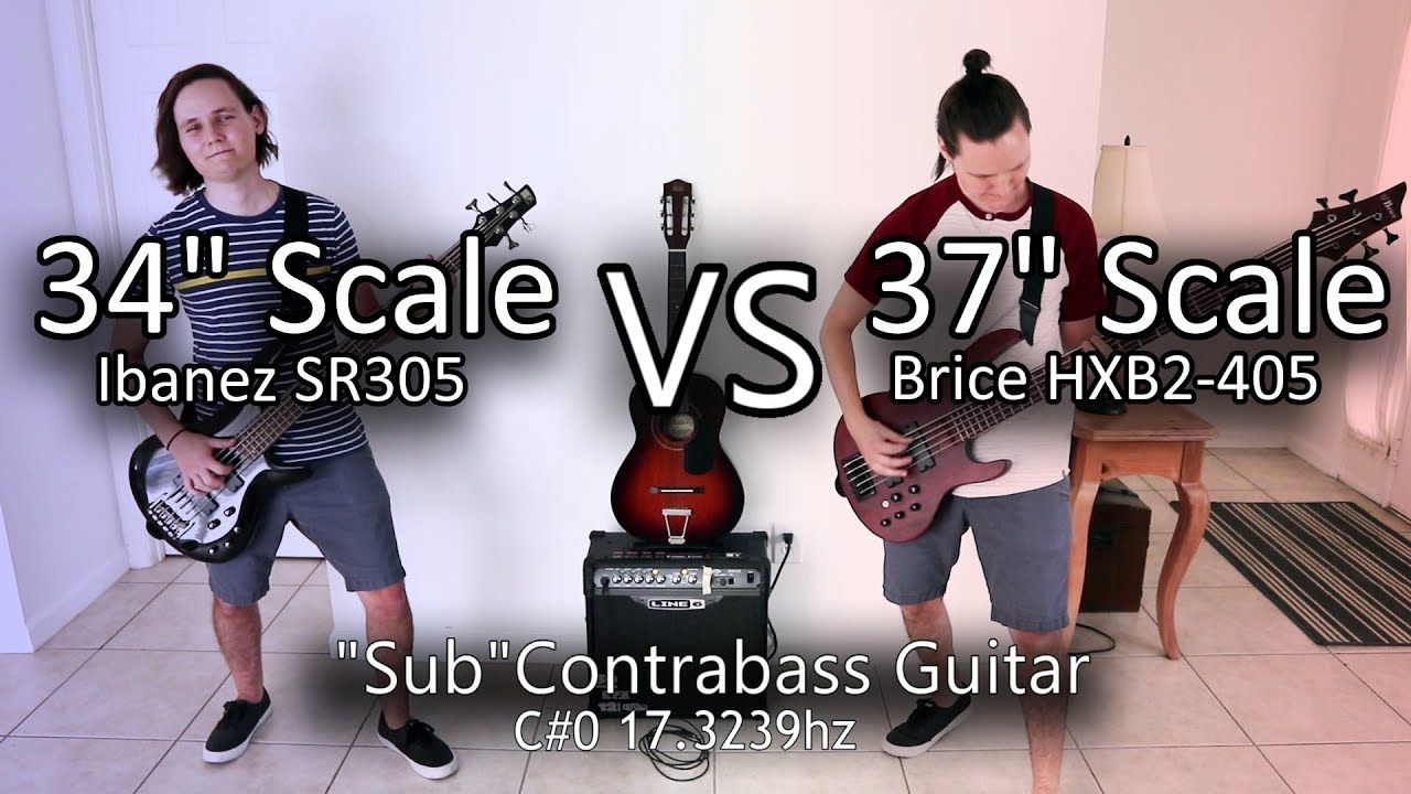34" Scale vs 37" Scale "Sub"Contrabass (Tone Demos and Tests)