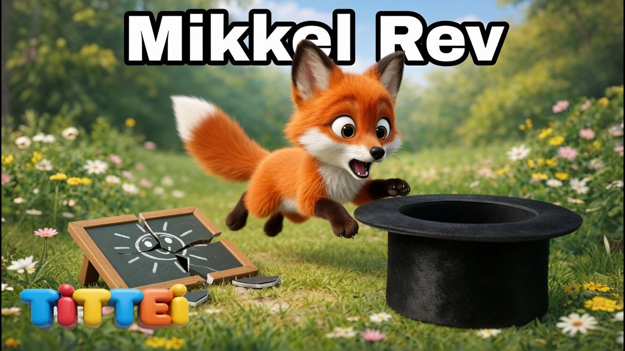 Mikkel Rev | Satt og skrev på ei lita tavle | Klassisk norsk barnesang | TITTEI