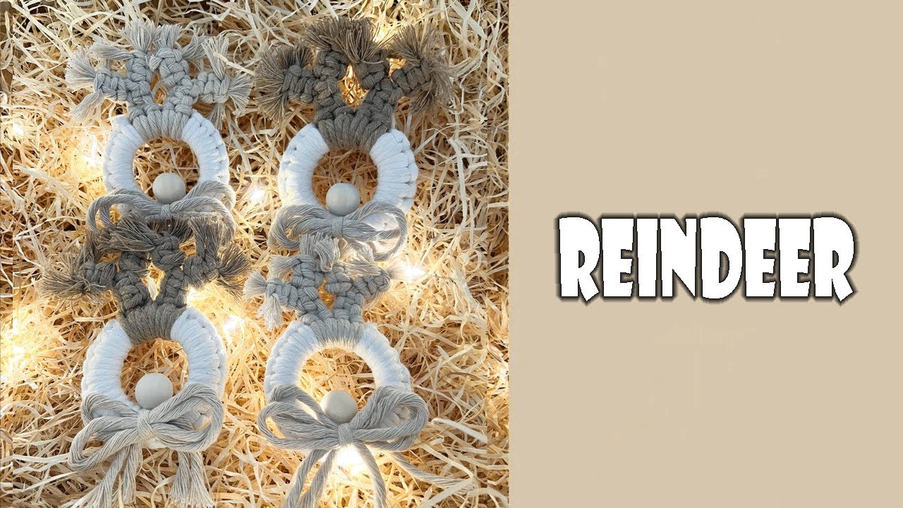 DIY REINDEER | MACRAME RAINDEER | EASY TUTORIAL | MACRAME