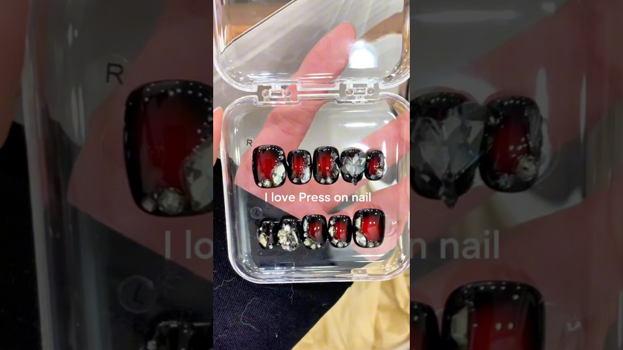 Packing day: Some order of Squared Oval Crystal Nails 💎by custom#swarinail #pressonnails