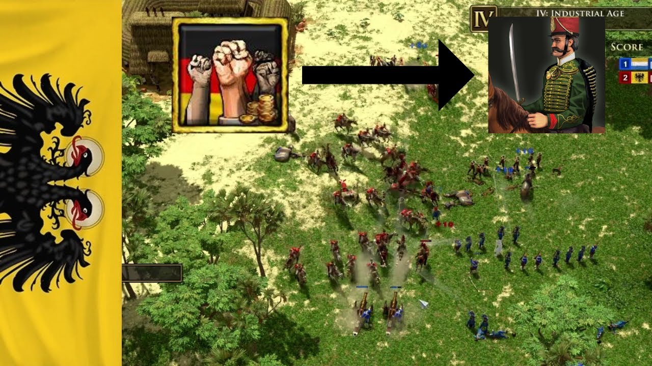 AOE3DE: Germany can DOUBLE REVOLT!?!?!?! 1v1