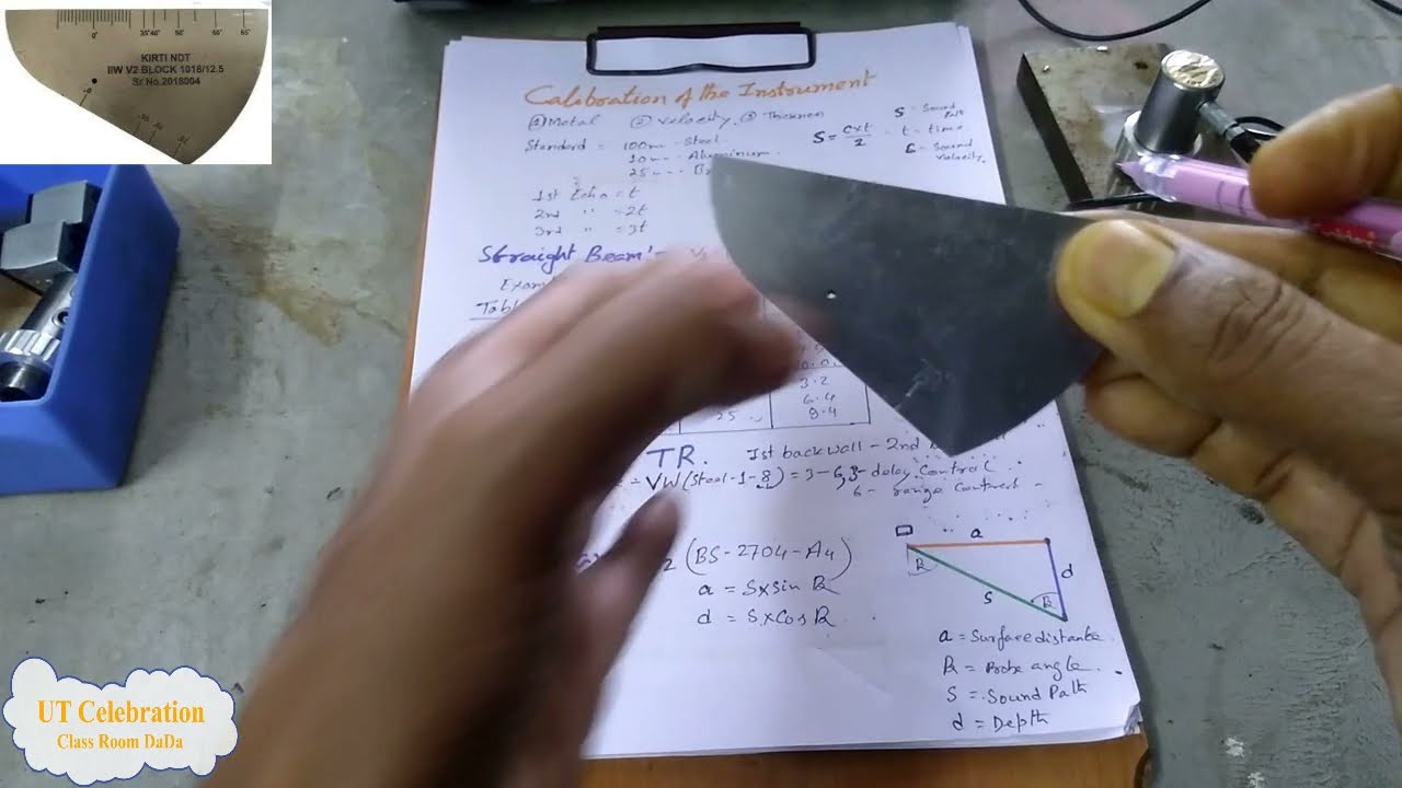 Ultrasonic मशीन कैलिब्रेशन/Machine calibration by Normal/TR and Angle probe/अल्ट्रासोनिक मशीन टेस्ट