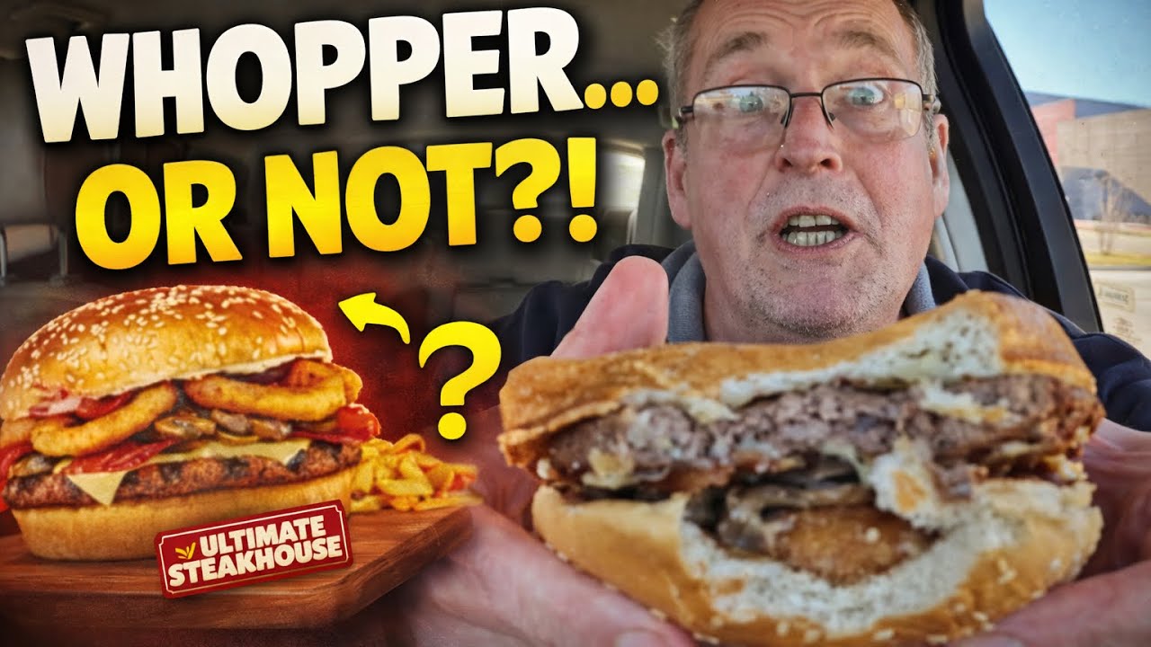 Is the Ultimate Steakhouse Whopper Really a Whopper?! 🍔 Honest Burger King Review 
