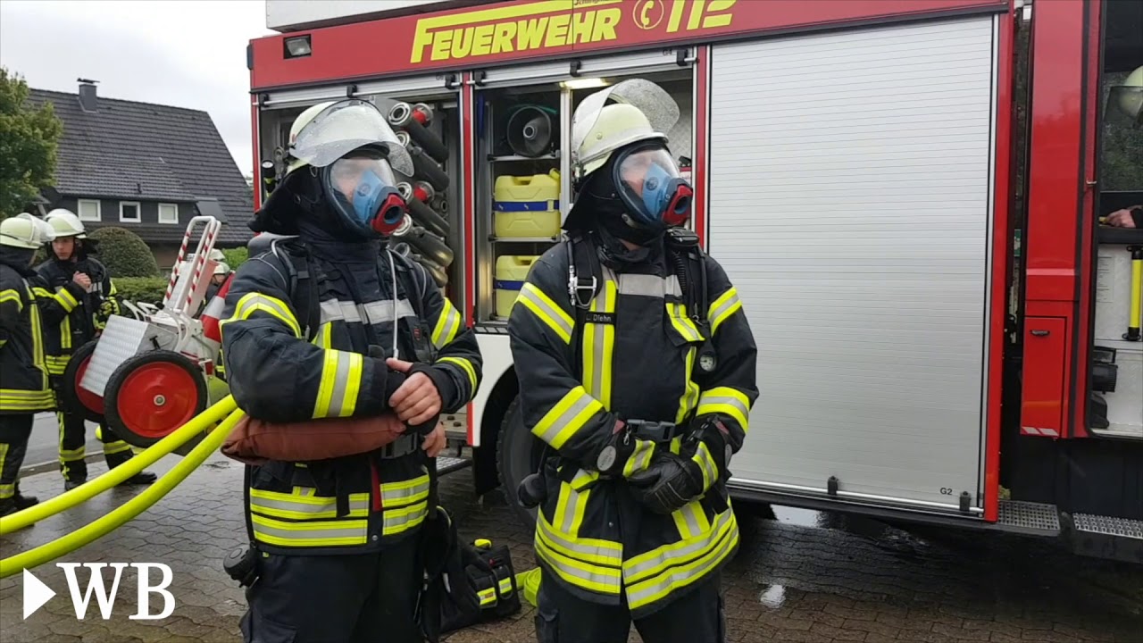 Feuerwehrübung in Schloß Holte-Stukenbrock