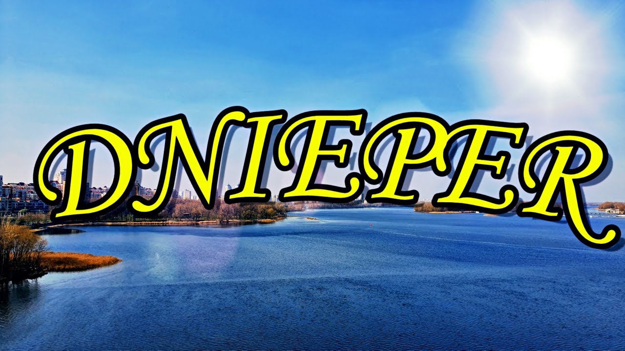 Kyiv,Ukraine. River Dnieper. Full HD. March 2020