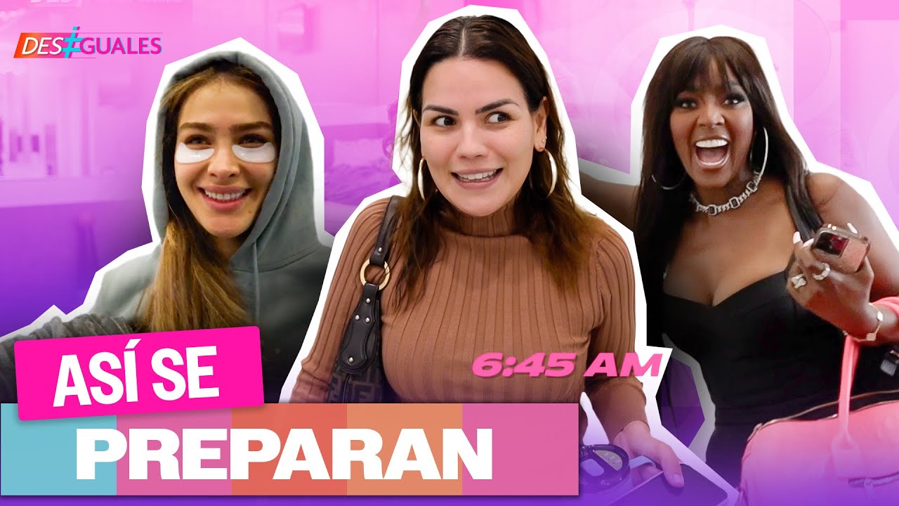 Qué hacen Karina Banda, Migbelis Castellanos y Amara la Negra antes de salir al aire | Desiguales