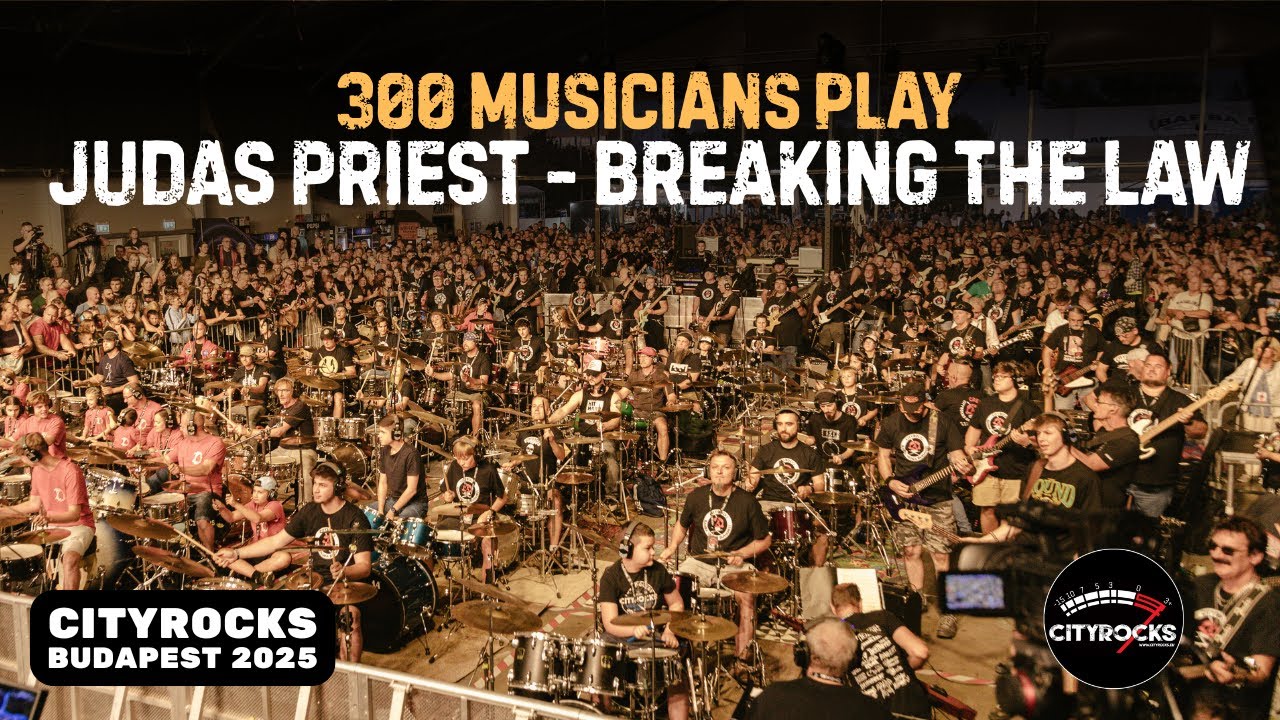JUDAS PRIEST - BREAKING THE LAW - 300 musicians (The biggest rock band in Central Europe) CITYROCKS