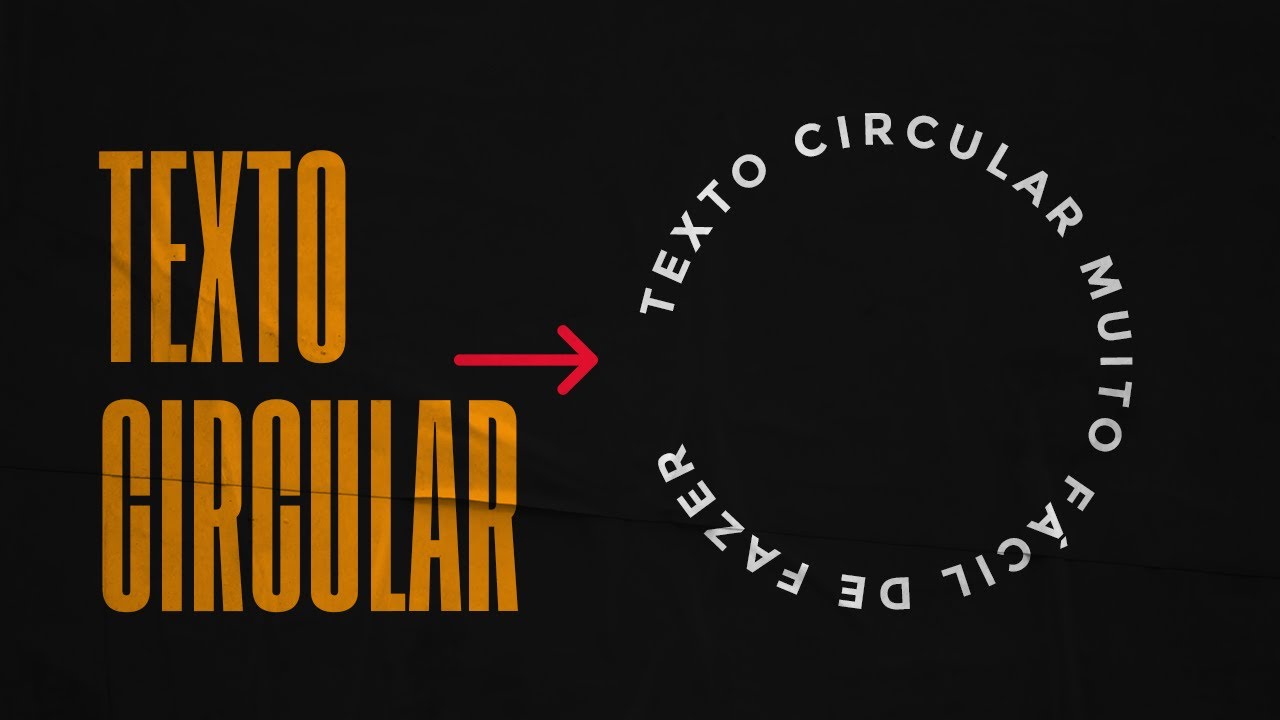 Como criar um texto circular no Photoshop (muito fácil!)