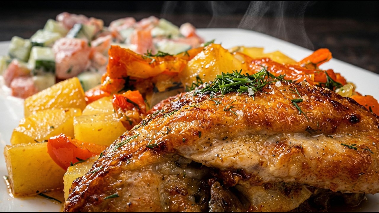ich habe Hähnchen noch nie so lecker gegessen! Das berühmte Ungarisches Hühnerrezept!