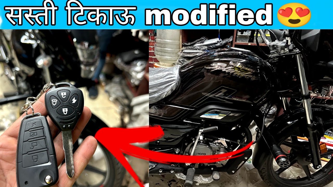 2024 Hero Super Splendor Modification 🔥 | Super Splendor centre lock install | Cheap Modified
