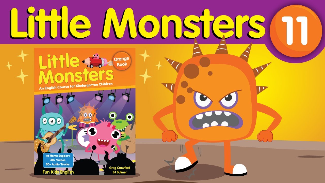Маленькие монстры: Раздел 11 Оранжевая книга | Чувства и глаголы в английском языке для детей | В...