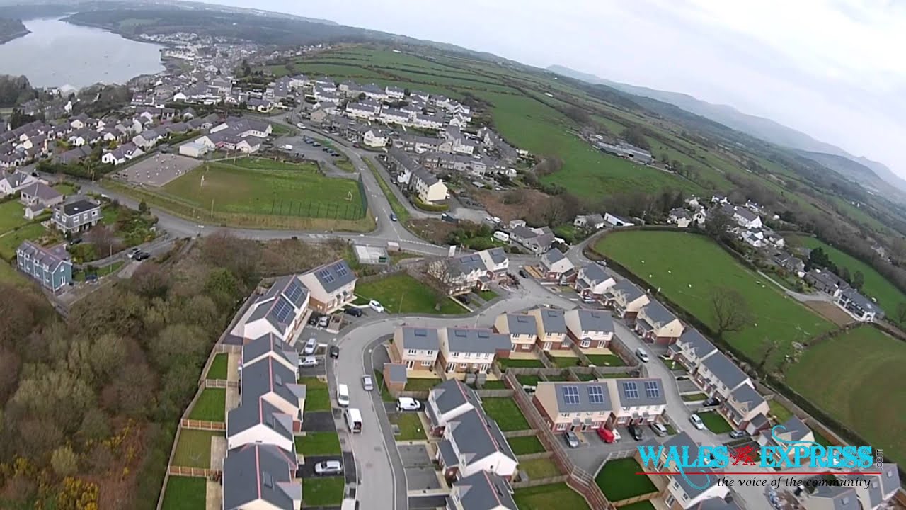 Y Felinheli North Wales Aerial Video