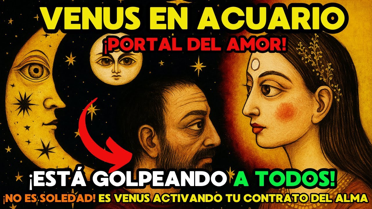 🌕18 de enero: El PORTAL más RARO del AMOR se ha ABIERTO🔥 ¡VENUS en ACUARIO lo cambia TODO!