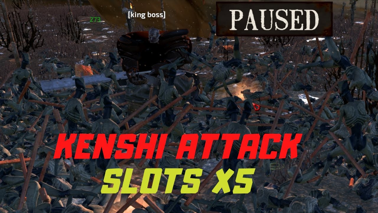 Kenshi attack slots x5 vs Vanilla attack slot x1