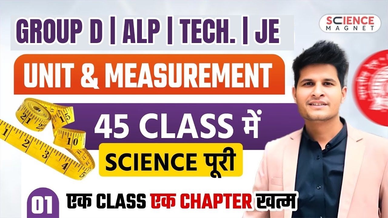 Class-1 Unit & Measurement  | Railway Group D 2025 |45 Classes में पूरी Science |एक Class एक Chapter