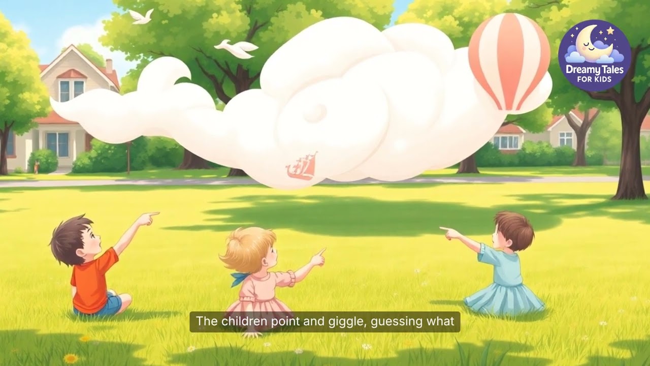 The Cloud Who Followed a Bicycle | Whimsical Story for Kids