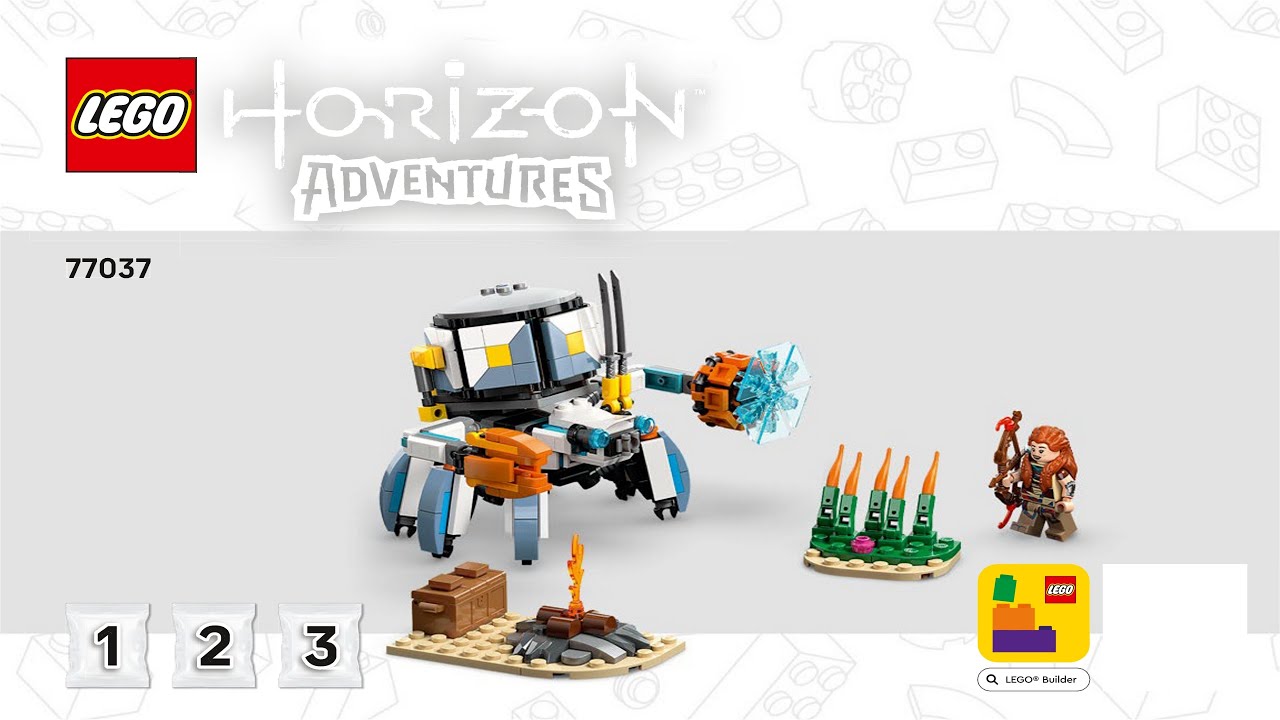 LEGO instructions - Horizon Adventures - 77037 - Aloy & Varl vs. Shell-Walker & Sawtooth (Book 1)