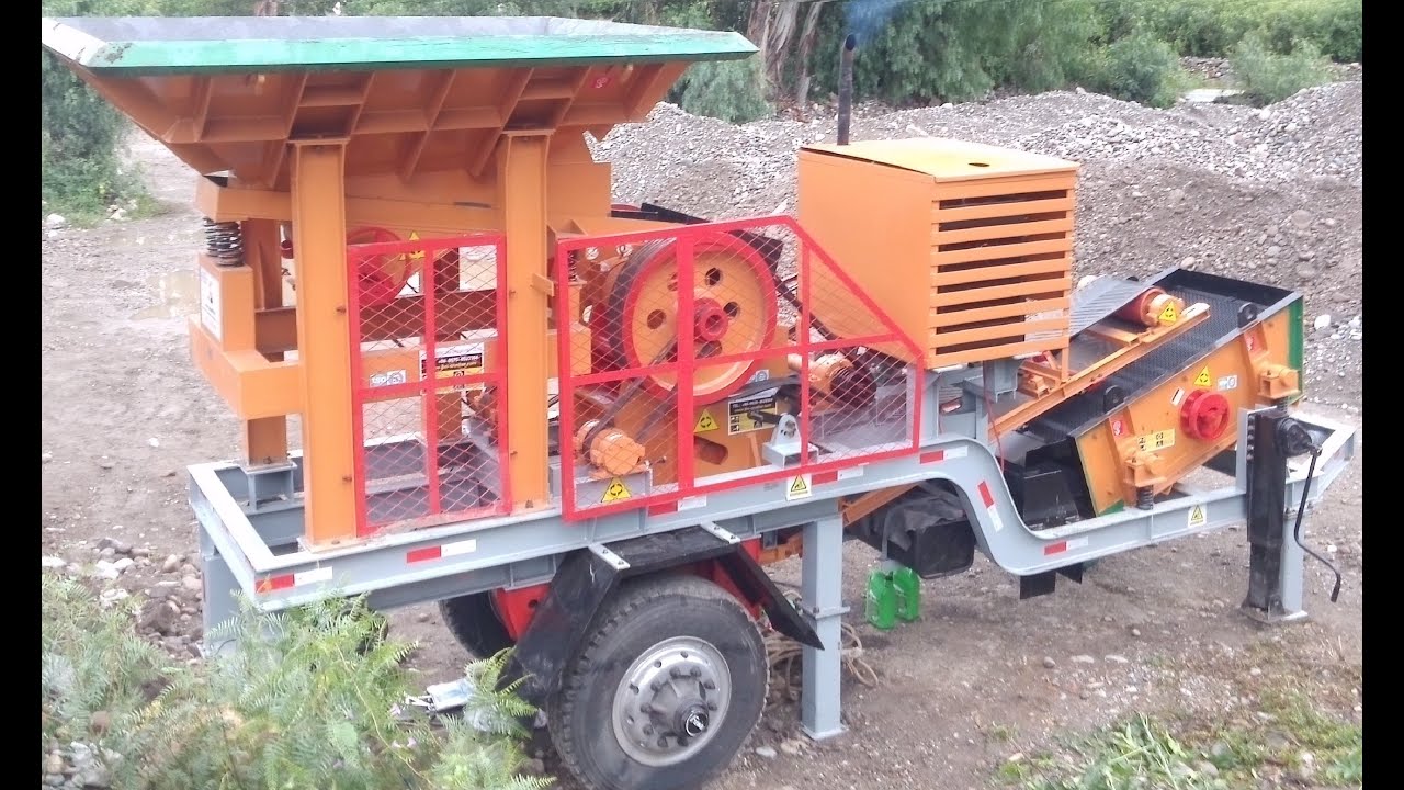 trituradora movil  motor petrolero