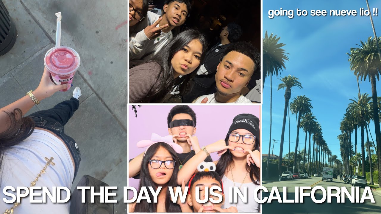 SPEND THE DAY WITH US IN CALIFORNIA | meeting nueve lio and going to his concert !