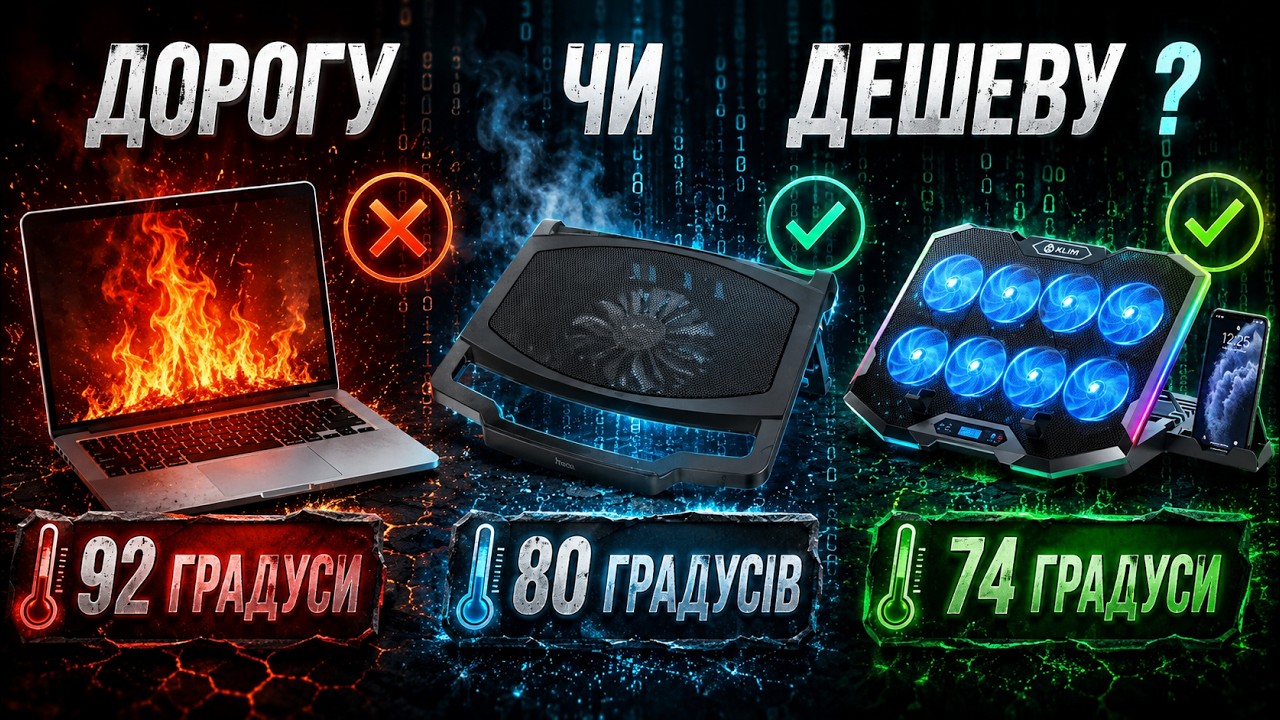 Охолоджуюча підставка для ноутбука [Без, дешева, дорога, яку ж обрати]