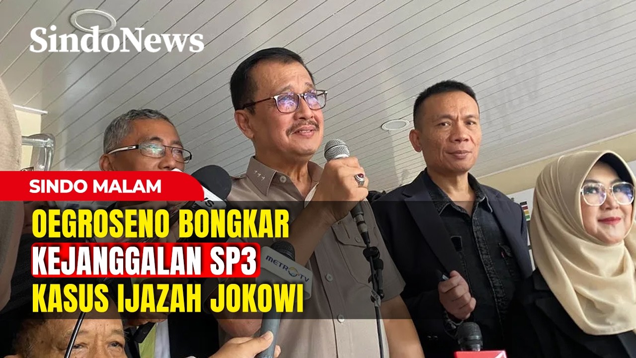 Terbongkar! Oegrosono Ungkap Kejanggalan SP3 Kasus Ijazah Jokowi | Sindo Malam | 12/02