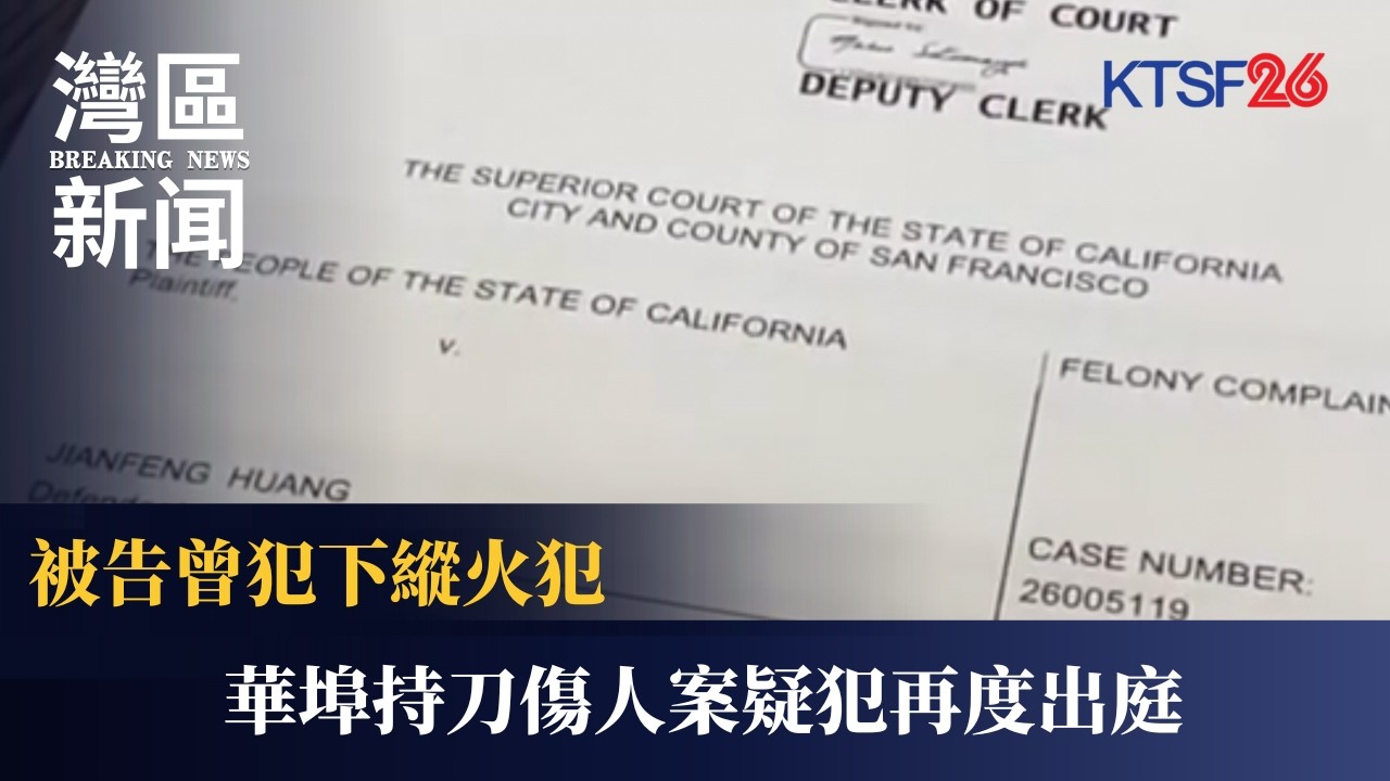 華埠持刀傷人案疑犯再度出庭 3.11（粵）