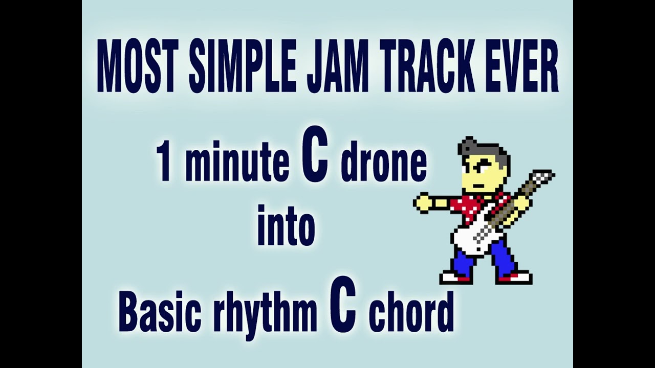 The Most Basic Jam Track EVER! 70bpm in C Major (level 1)