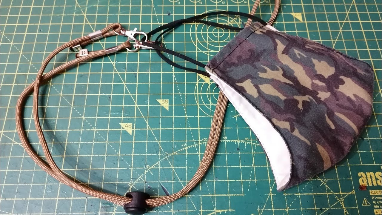Paracord 550 cordón para portar colgadas las mascarillas y así poder comer, beber,etc (tutorial).