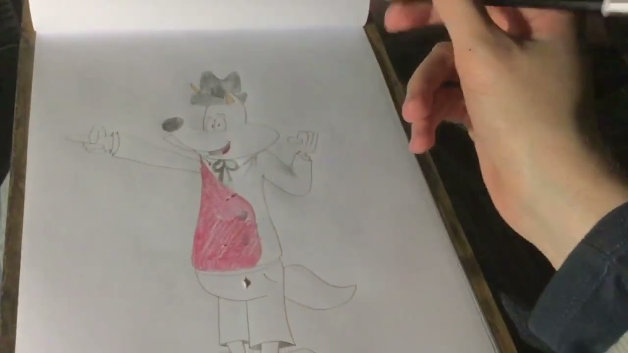 Drawing and Colouring Colonel Montgomery Klaxon for the 50 people who never heard of the character