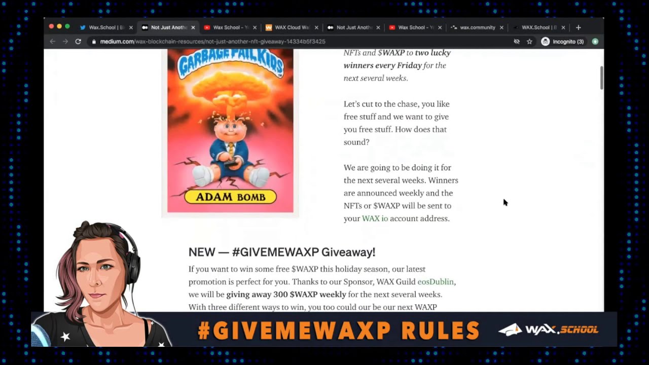 #GiveMeWAXP Giveaway Rules | WAXio Community Promotion $WAXP