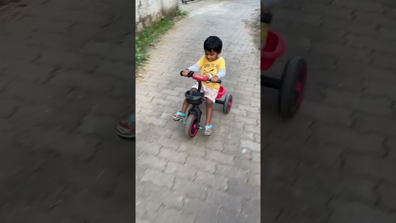#2year old riding cycle ||#Baby boy |tricycle |Toddler cycle #luvlap #fast #riding #shorts