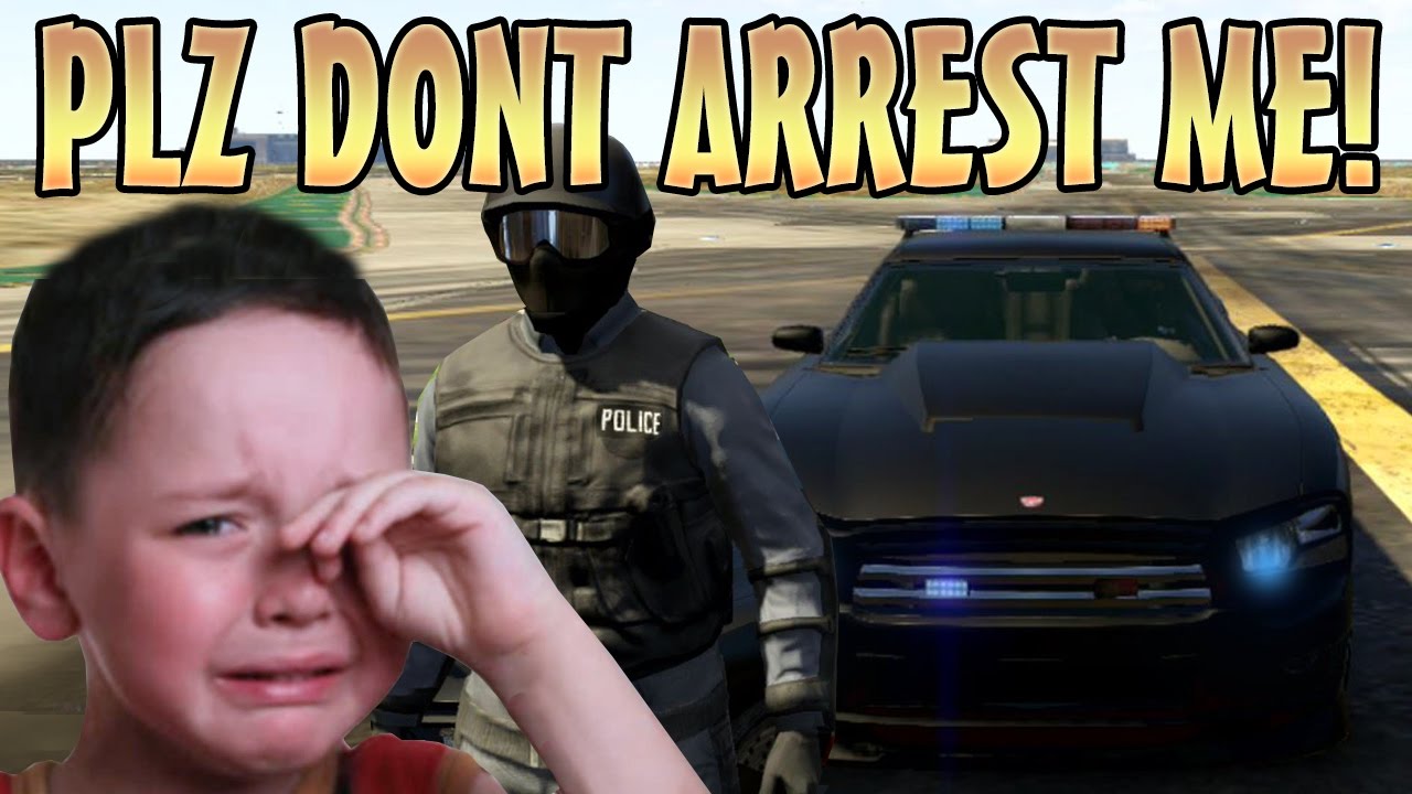 ARRESTING KIDS ONLINE WITH COP MOD! (GTA 5 Funny Trolling)
