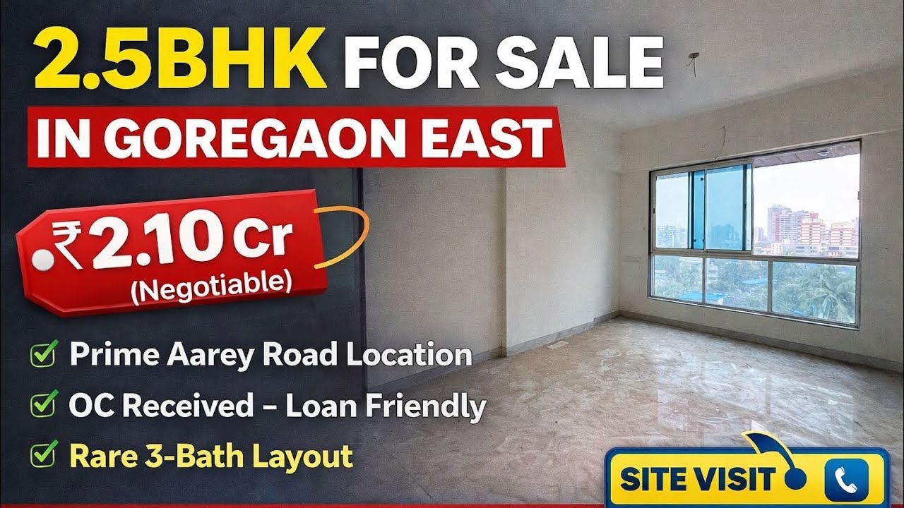  🔥 Prime 2BHK in Goregaon East | Aarey Road | Near Station | Best Price Deal