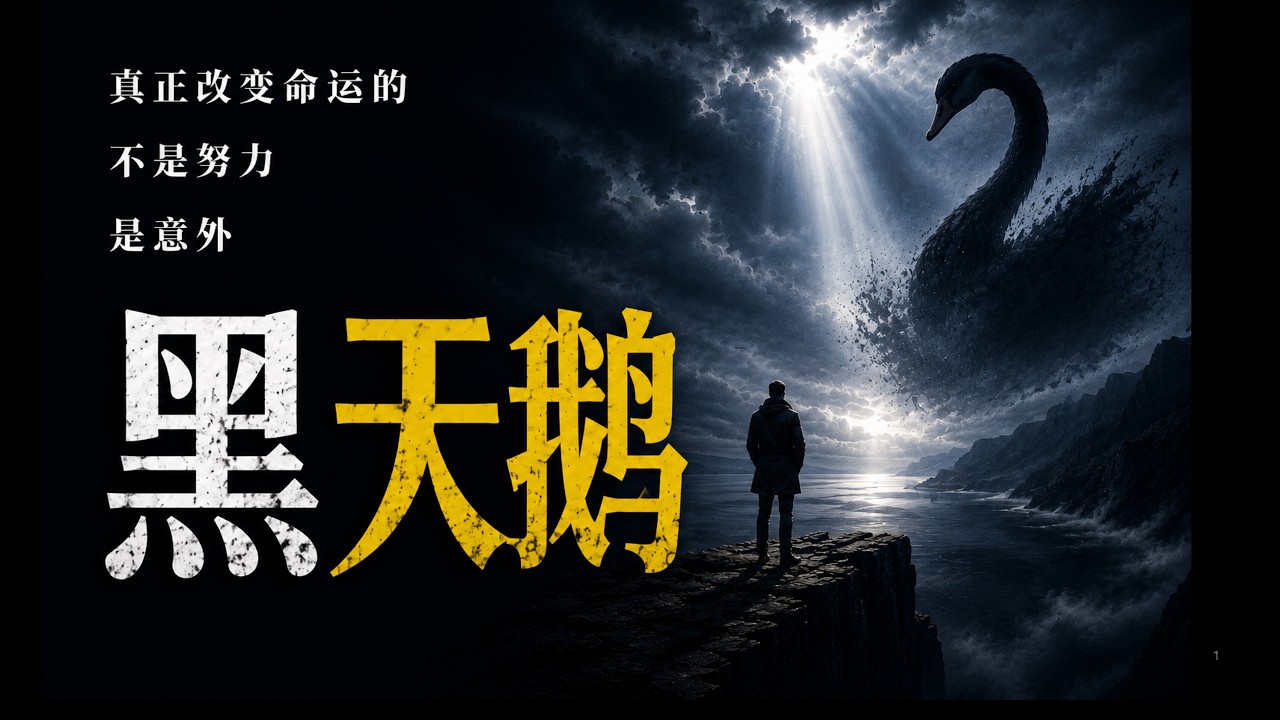 《黑天鹅》深度解析：我们高估了努力，却对“随机性”一无所知  |  作者塔勒布 | 纳瓦尔(Naval)终身推荐。#黑天鹅 #纳瓦尔 #塔勒布 #反脆弱 #随机性 #认知升级 #底层逻辑