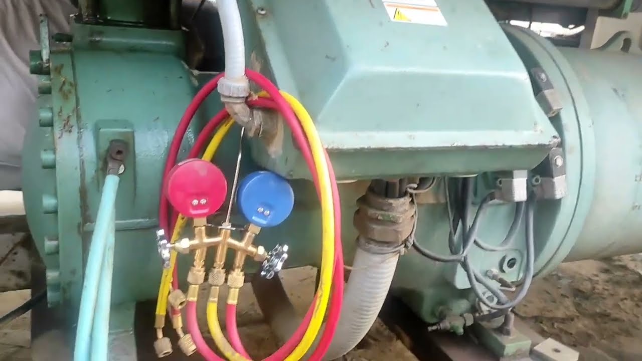 chiller compressor oil changing procedure | चिल्लर के कंप्रेशर का ऑयल कैसे चेंज करें | Chiller plant