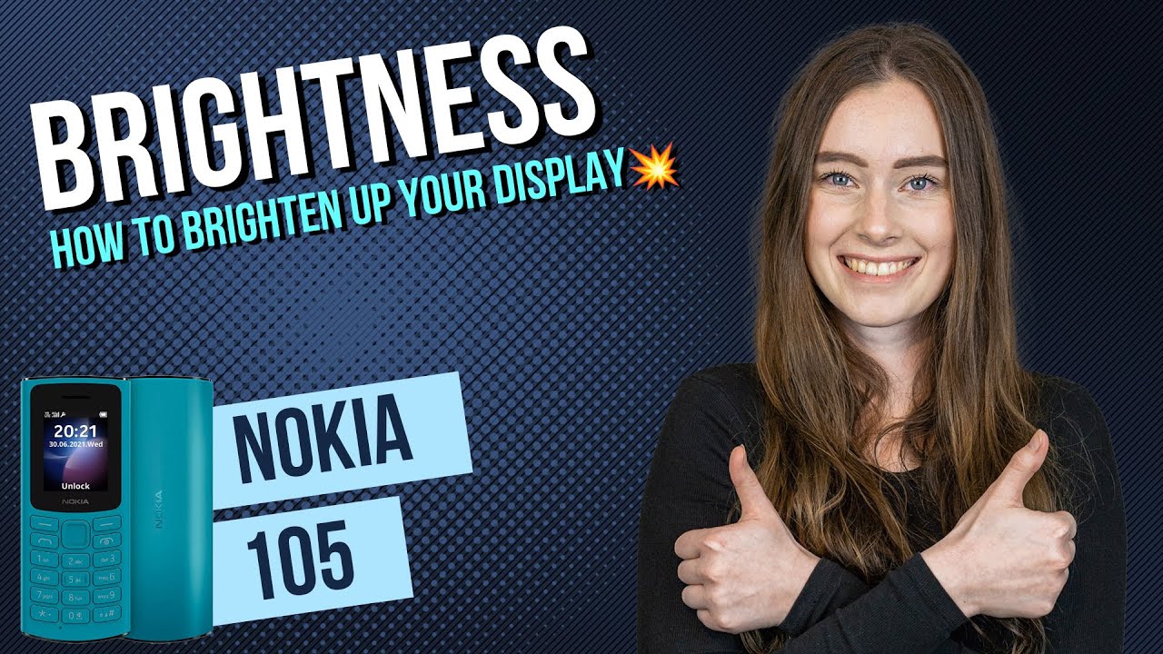 Nokia 105 - How to change the screen brightness &bull; 📱 &bull; 🔆 &bull; Tutorial