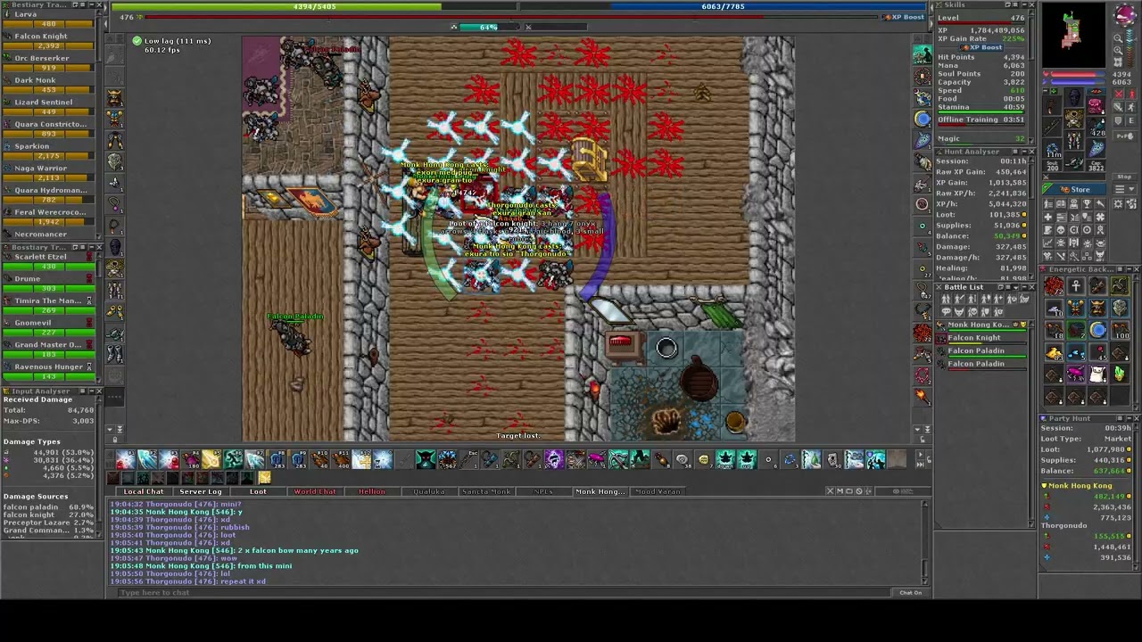 FALCONS CASTLE hunt duo RP MONK 485+